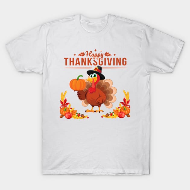 Thanksgiving Day T-Shirt by DMS DESIGN